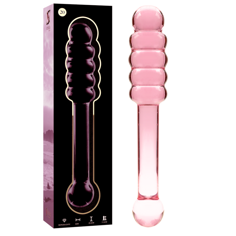 NEBULA Series by Ibiza – Modell 20 Dildo aus Borosilikatglas, Rosa, 20,5 cm – Dildo Bild 1