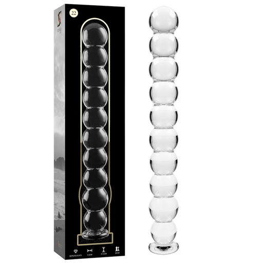 NEBULA Series by Ibiza – Modell 22 Dildo aus Borosilikatglas, Klar, 21,5 cm – Dildo Bild 1