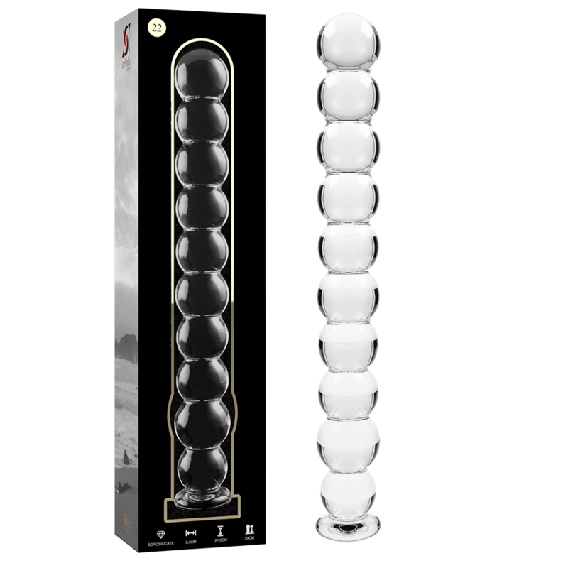 NEBULA Series by Ibiza – Modell 22 Dildo aus Borosilikatglas, Klar, 21,5 cm – Dildo Bild 2