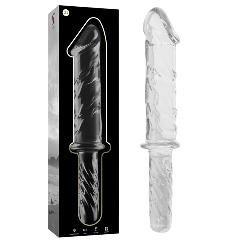 NEBULA Series by Ibiza – Modell 24 Dildo aus Borosilikatglas, Klar, 28,5 cm – Dildo Bild 1