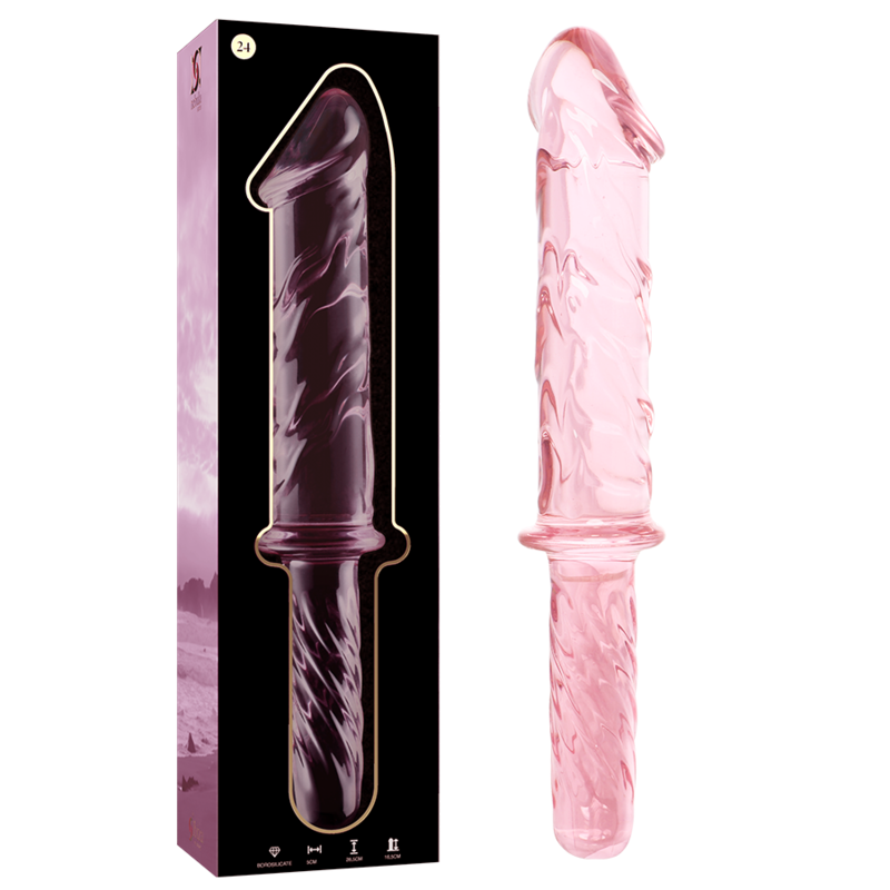 NEBULA Series by Ibiza – Modell 24 Dildo aus Borosilikatglas, Rosa, 28,5 cm – Dildo Bild 1