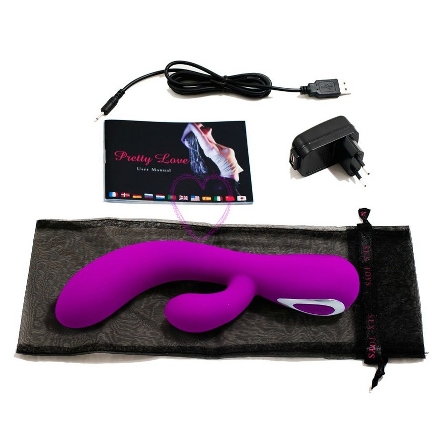 Pretty Love Smarter Honigvibrator – Aufladbarer Doppelmotor Vibrator 18 cm, 10 Modi, Silikon – Vibrator Bild 2