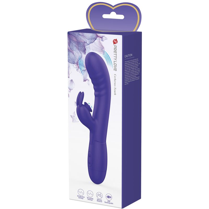 PRETTY LOVE - CERBERUS YOUTH VIOLET RABBIT VIBRATOR – Rabbit Vibrator Bild 18