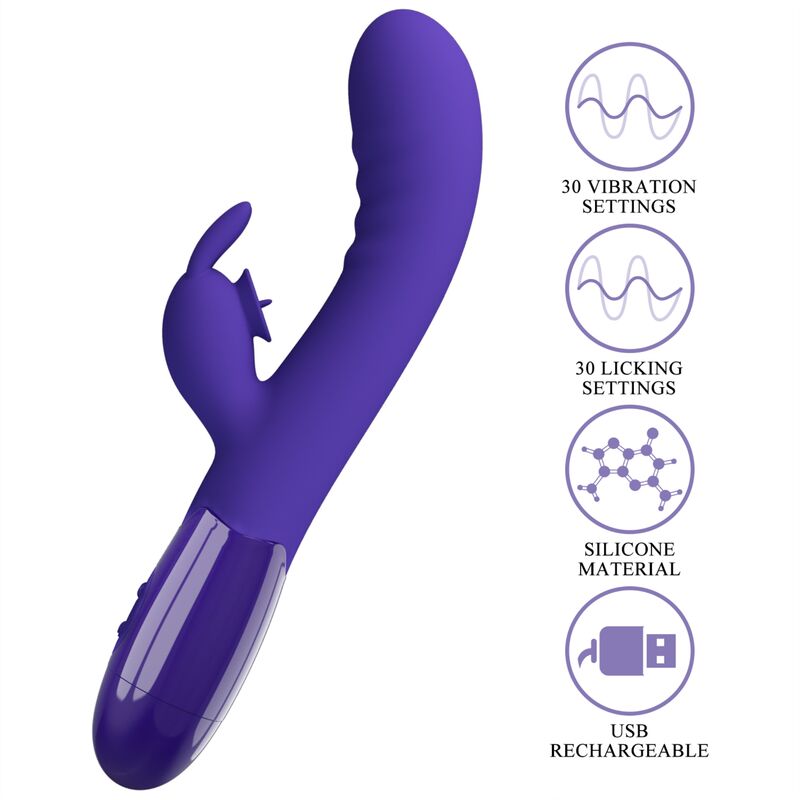 PRETTY LOVE - CERBERUS YOUTH VIOLET RABBIT VIBRATOR – Rabbit Vibrator Bild 15