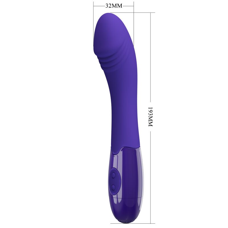 PRETTY LOVE - ELEMENTAL YOUTH VIOLETT VIBRATOR DILDO Produktansicht und Details