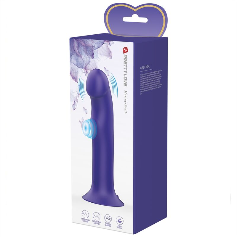 PRETTY LOVE - MURRAY YOUTH VIBRIERENDER DILDO & WIEDERAUFLADBARER VIOLETT – Dildo Bild 13