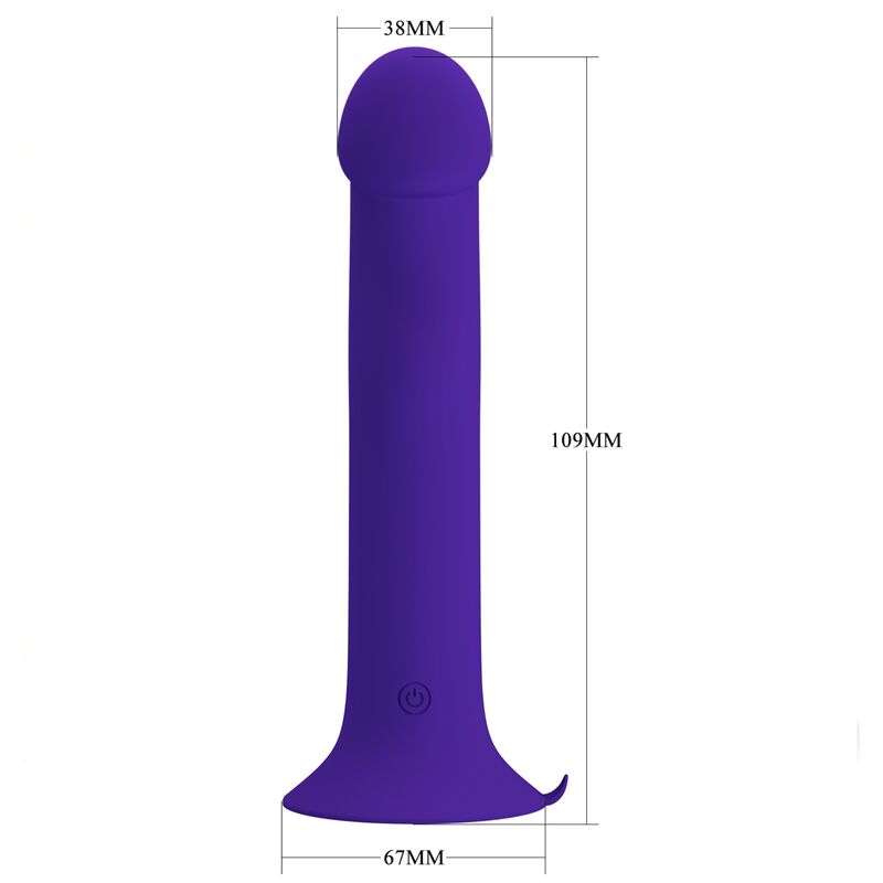 PRETTY LOVE - MURRAY YOUTH VIBRIERENDER DILDO & WIEDERAUFLADBARER VIOLETT – Dildo Bild 8