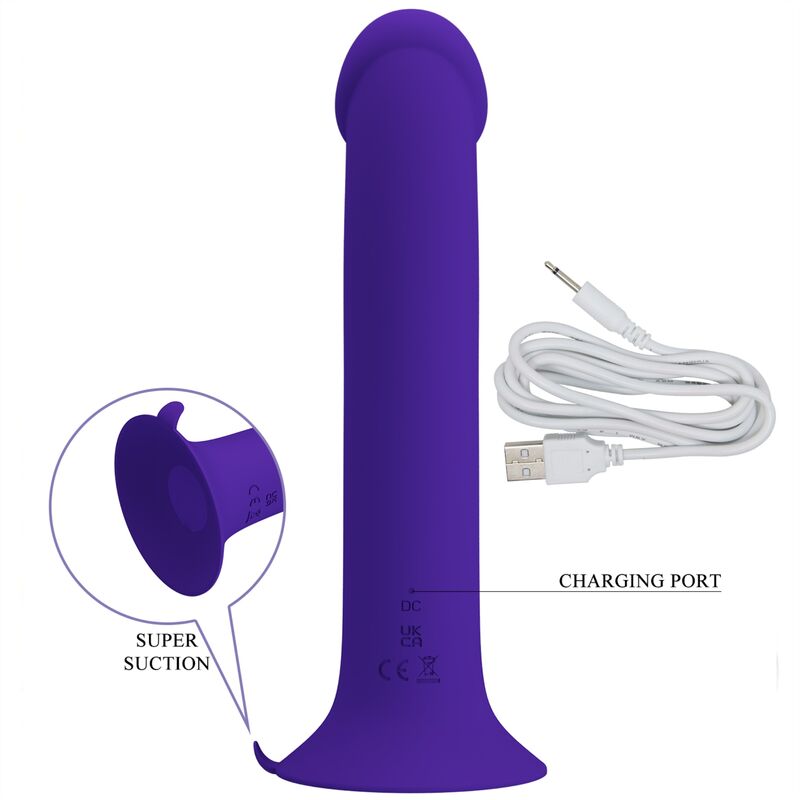 PRETTY LOVE - MURRAY YOUTH VIBRIERENDER DILDO & WIEDERAUFLADBARER VIOLETT – Dildo Bild 9