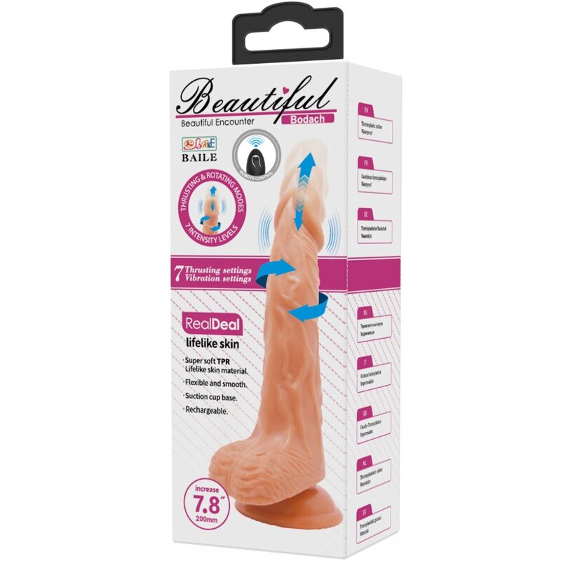 BAILE - BODACH REALISTISCHER VIBRATOR MIT FERNBEDIENUNGSSAUGNAPF – Vibrator Bild 11