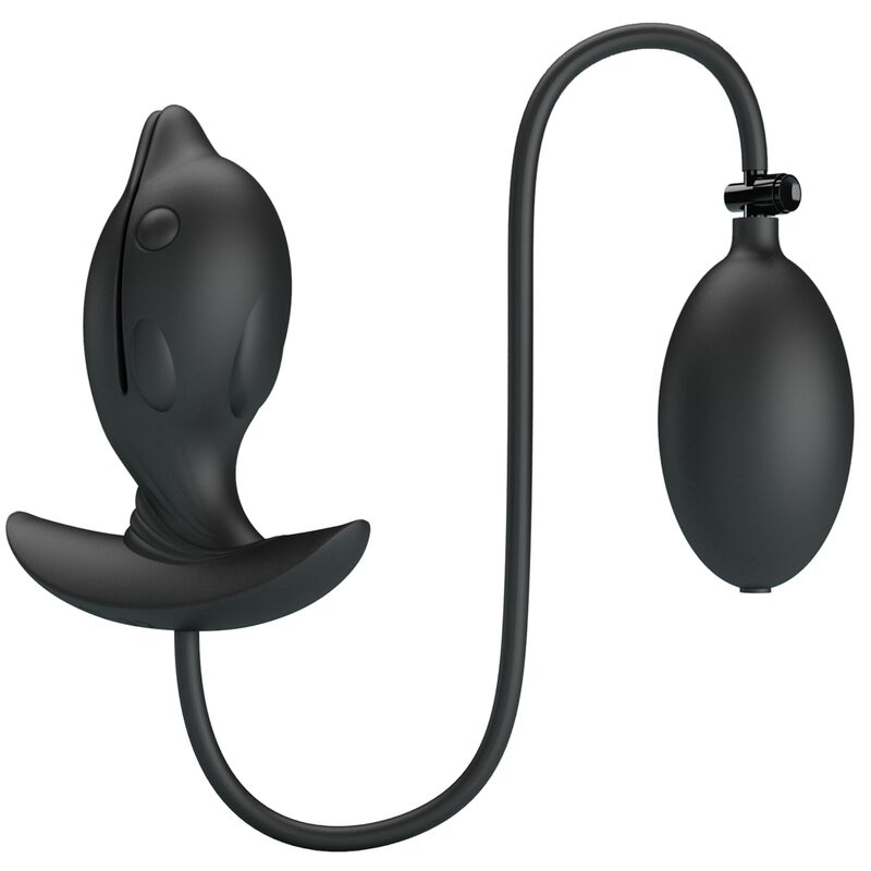 PRETTY LOVE - AUFBLASBARER & WIEDERAUFLADBARER DELFIN ANALSPLUG – Analplug Bild 6