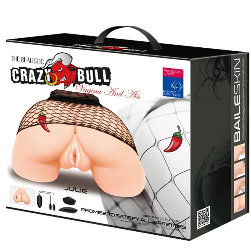 CRAZY BULL - VAGINA UND ANUS MIT REALISTISCHEM NETZ MIT VIBRATION – Dessous Bild 13