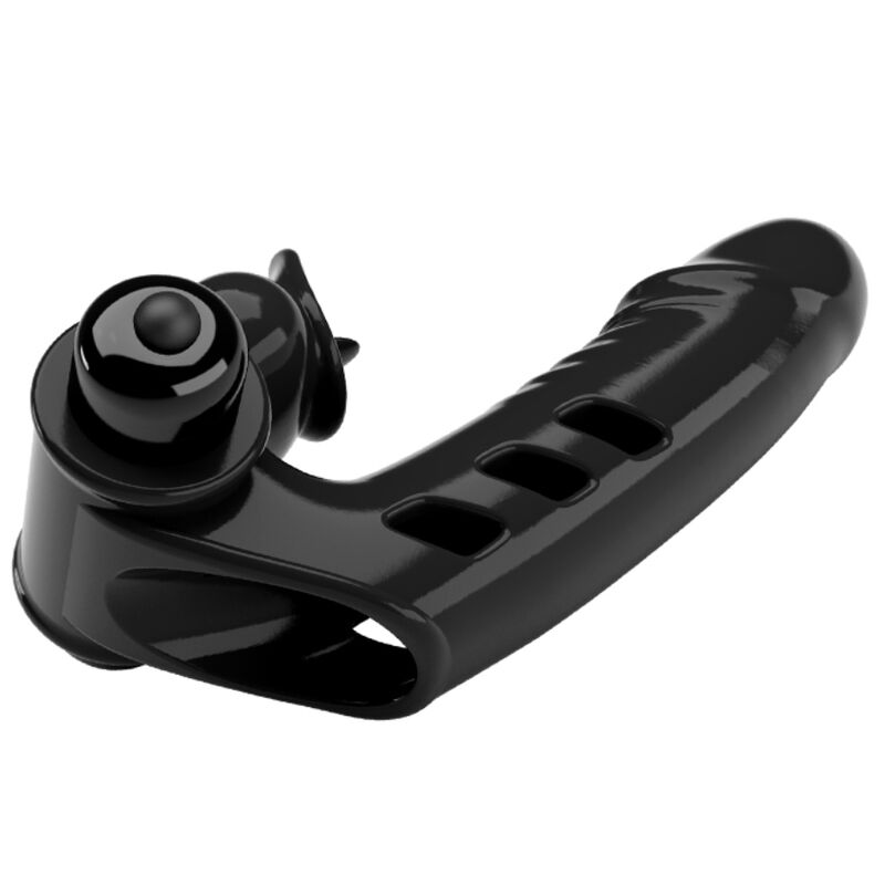PRETTY LOVE - CORBIN SCHWARZE VIBRATOR-FINGERABDECKUNG – Fingervibrator Bild 3