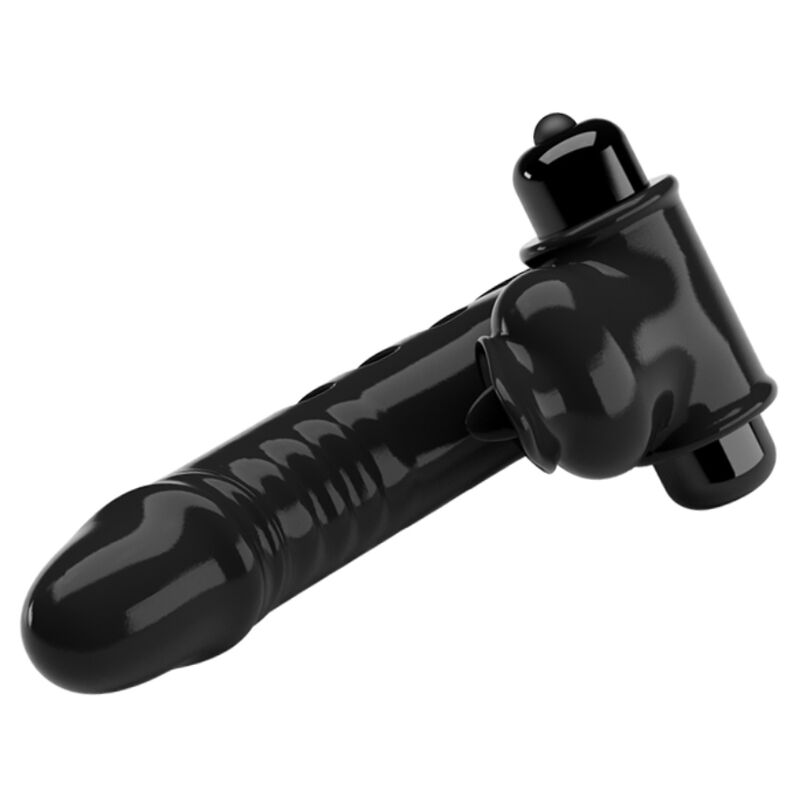 PRETTY LOVE - CORBIN SCHWARZE VIBRATOR-FINGERABDECKUNG – Fingervibrator Bild 4