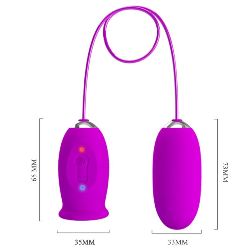 PRETTY LOVE - DAISY DUAL EGG WIEDERAUFLADBARER VIBRATOR LILA – Vibrator Bild 11