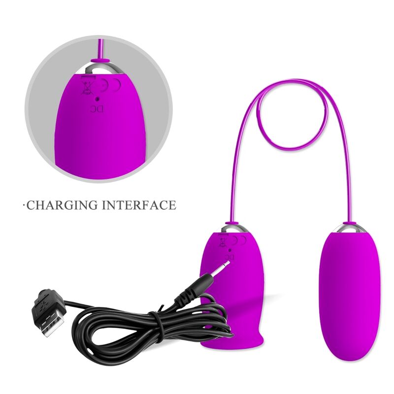 PRETTY LOVE - DAISY DUAL EGG WIEDERAUFLADBARER VIBRATOR LILA – Vibrator Bild 15