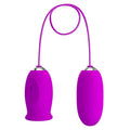 PRETTY LOVE - DAISY DUAL EGG WIEDERAUFLADBARER VIBRATOR LILA – Vibrator Bild 1