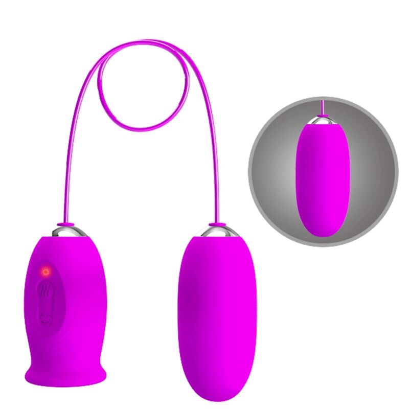PRETTY LOVE - DAISY DUAL EGG WIEDERAUFLADBARER VIBRATOR LILA – Vibrator Bild 9