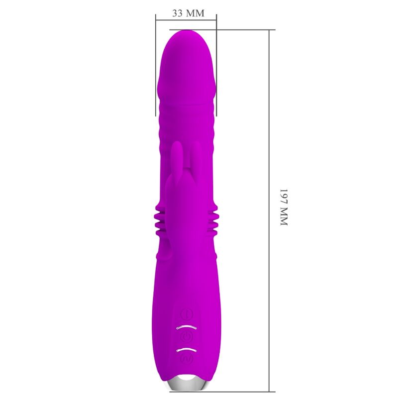 PRETTY LOVE - DOROTHY PURPLE WIEDERAUFLADBARER KANINCHENVIBRATOR – Vibrator Bild 13