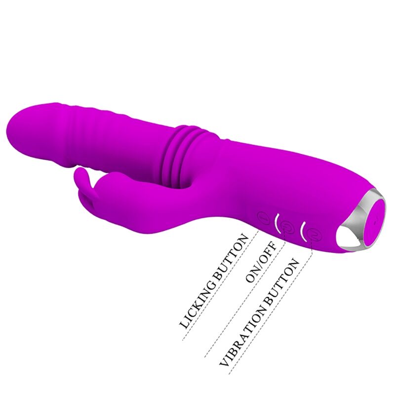 PRETTY LOVE - DOROTHY PURPLE WIEDERAUFLADBARER KANINCHENVIBRATOR – Vibrator Bild 14