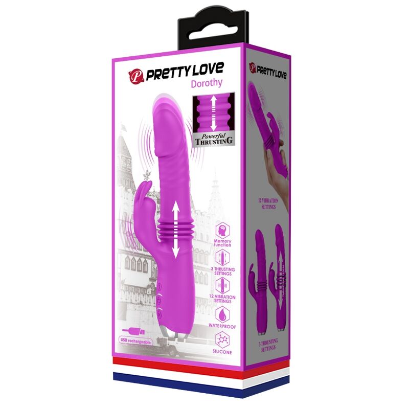 PRETTY LOVE - DOROTHY PURPLE WIEDERAUFLADBARER KANINCHENVIBRATOR – Vibrator Bild 17