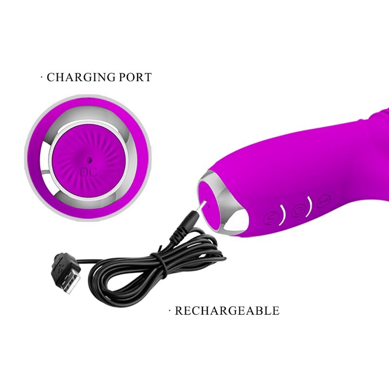 PRETTY LOVE - DOROTHY PURPLE WIEDERAUFLADBARER KANINCHENVIBRATOR – Vibrator Bild 15
