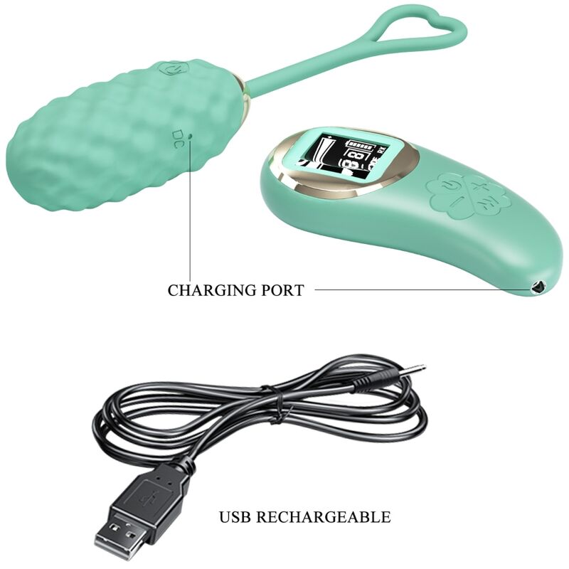 PRETTY LOVE - VIVIAN GREEN VIBRIERENDES EI MIT FERNBEDIENUNG – Vibrator Bild 9