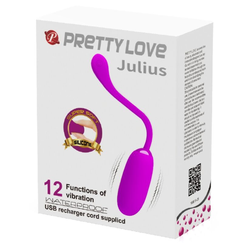 PRETTY LOVE - JULIUS WASSERDICHTES, WIEDERAUFLADBARES VIBRATIONSEI LILA – Erotik-Zubehör Bild 18