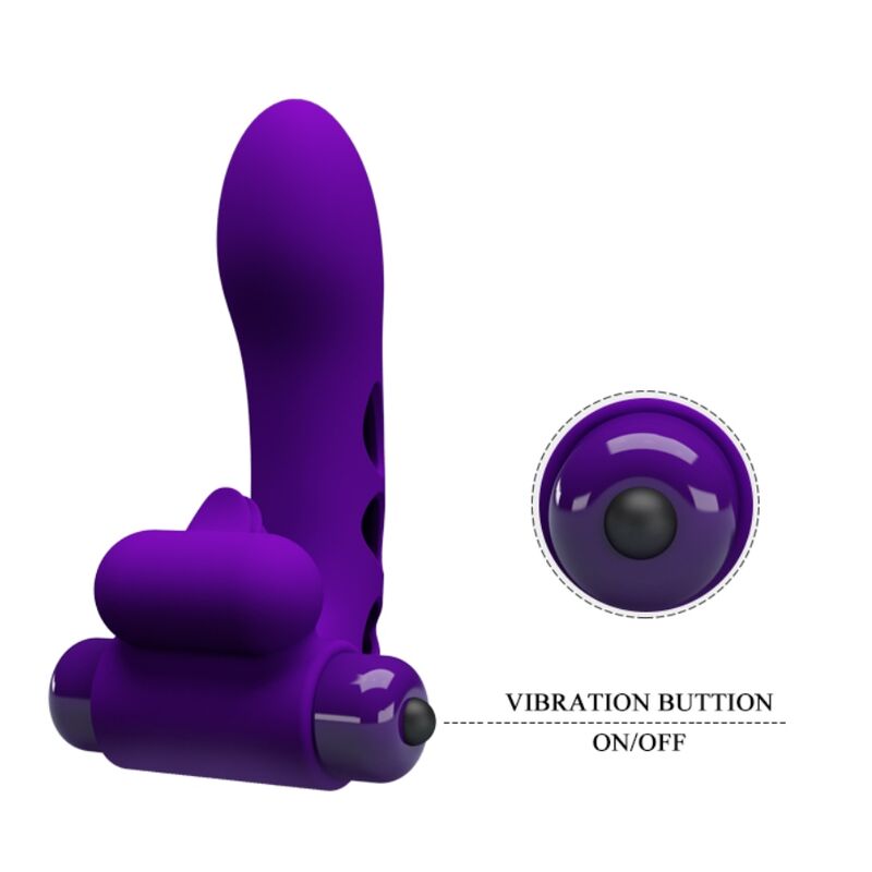 PRETTY LOVE - ORLANDO PURPLE VIBRATOR FINGERHÜLLE – Fingervibrator Bild 11