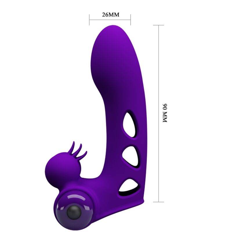 PRETTY LOVE - ORLANDO PURPLE VIBRATOR FINGERHÜLLE – Fingervibrator Bild 10