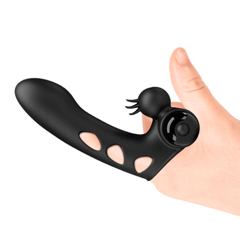 PRETTY LOVE - ORLANDO SCHWARZE VIBRATOR-FINGERHÜLLE – Fingervibrator Bild 15