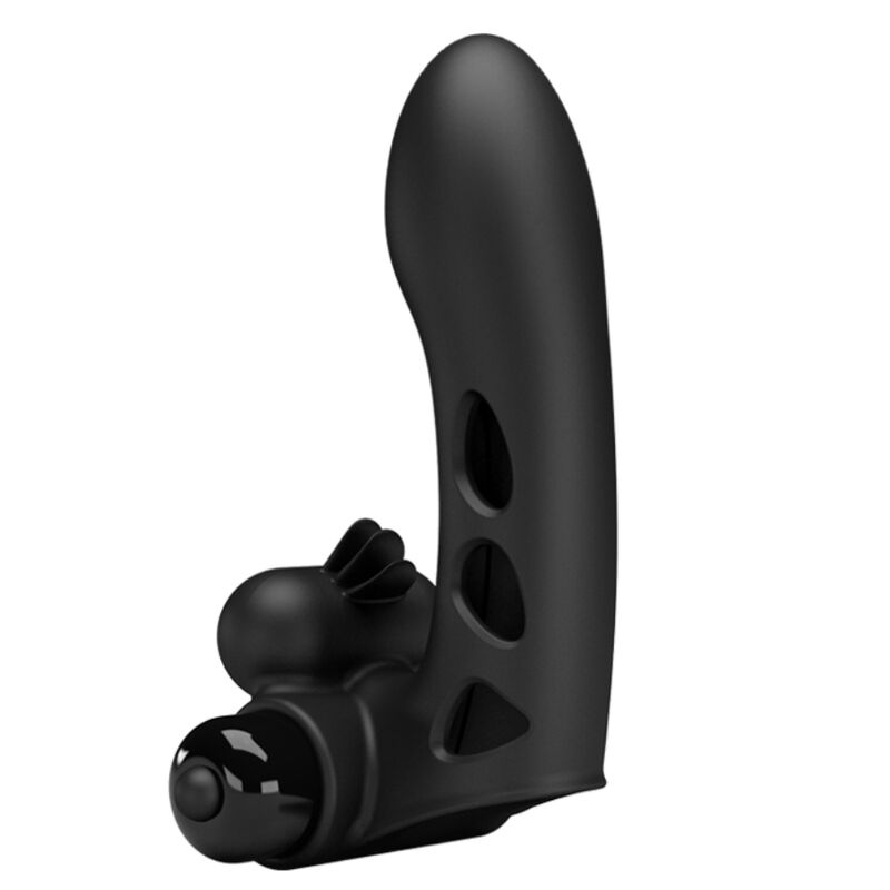 PRETTY LOVE - ORLANDO SCHWARZE VIBRATOR-FINGERHÜLLE – Fingervibrator Bild 4