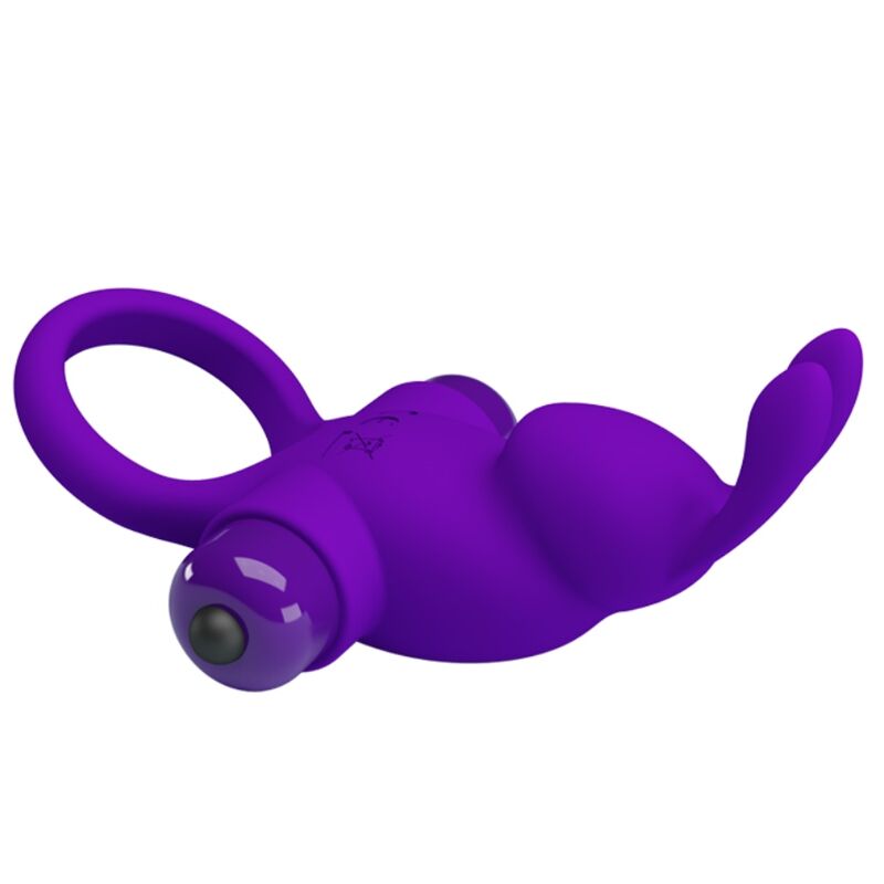 PRETTY LOVE - VIBRATORRING I KANINCHEN FÜR LILA PENIS – Vibrator Bild 7