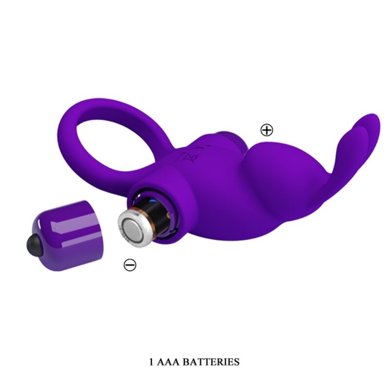 PRETTY LOVE - VIBRATORRING I KANINCHEN FÜR LILA PENIS – Vibrator Bild 11
