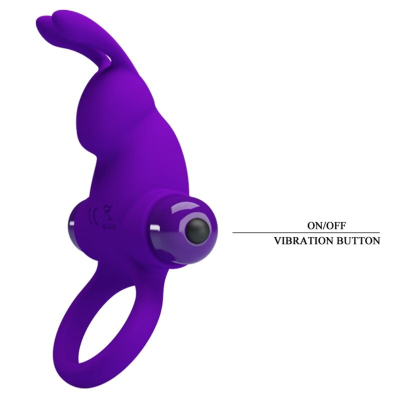 PRETTY LOVE - VIBRATORRING I KANINCHEN FÜR LILA PENIS – Vibrator Bild 13