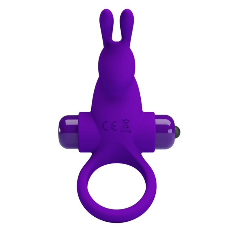 PRETTY LOVE - VIBRATORRING I KANINCHEN FÜR LILA PENIS – Vibrator Bild 1