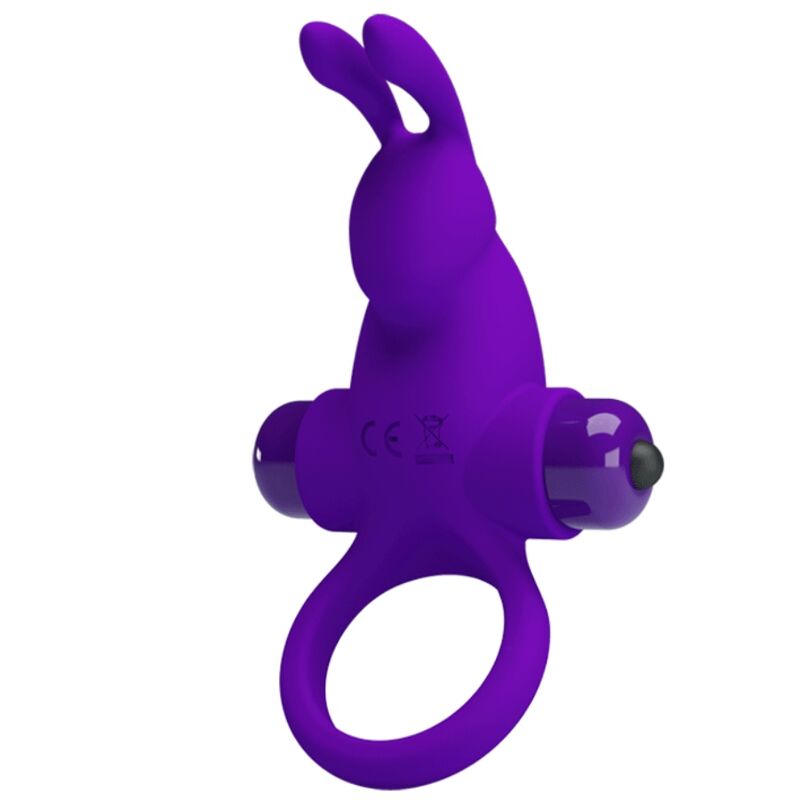 PRETTY LOVE - VIBRATORRING I KANINCHEN FÜR LILA PENIS – Vibrator Bild 3