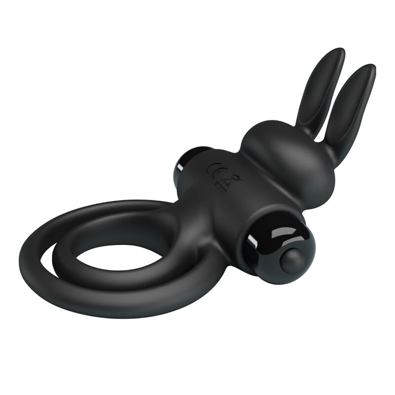 PRETTY LOVE - VIBRATOR III KANINCHENRING FÜR SCHWARZEN PENIS – Vibrator Bild 7