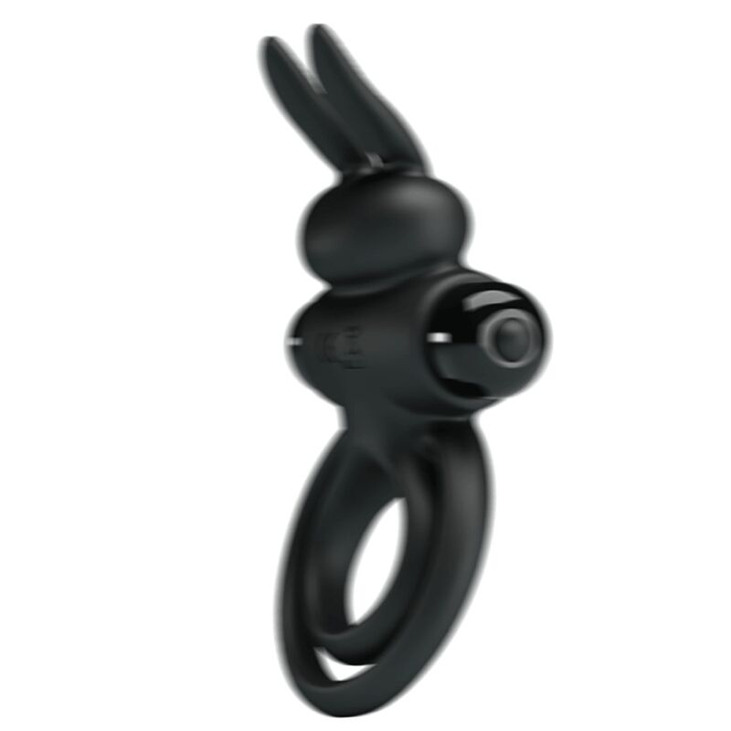 PRETTY LOVE - VIBRATOR III KANINCHENRING FÜR SCHWARZEN PENIS – Vibrator Bild 9