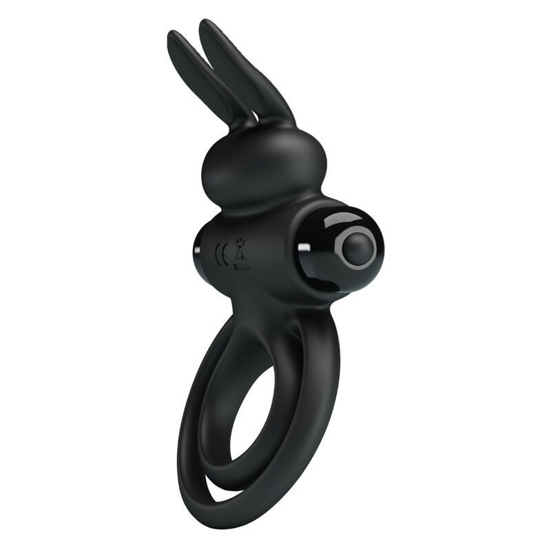 PRETTY LOVE - VIBRATOR III KANINCHENRING FÜR SCHWARZEN PENIS – Vibrator Bild 5