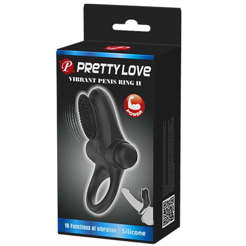 PRETTY LOVE - VIBRATORRING II FÜR DEN SCHWARZEN PENIS – Vibrator Bild 14
