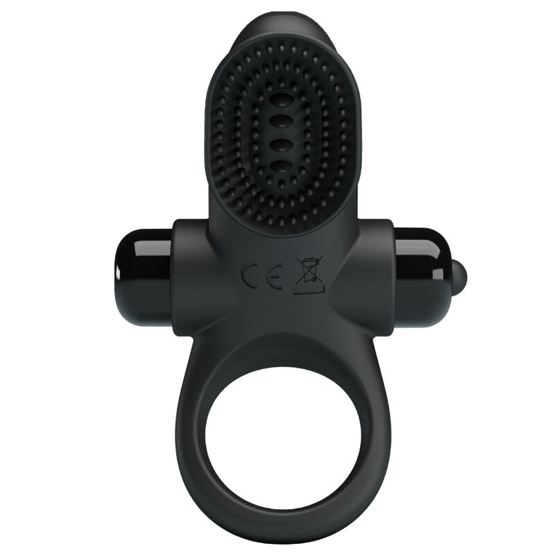 PRETTY LOVE - VIBRATORRING II FÜR DEN SCHWARZEN PENIS – Vibrator Bild 1