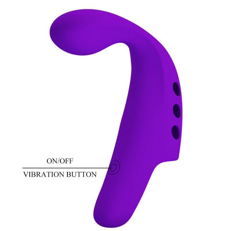 PRETTY LOVE - GORGON PURPLE WIEDERAUFLADBARER FINGERVIBRATOR – Fingervibrator Bild 10