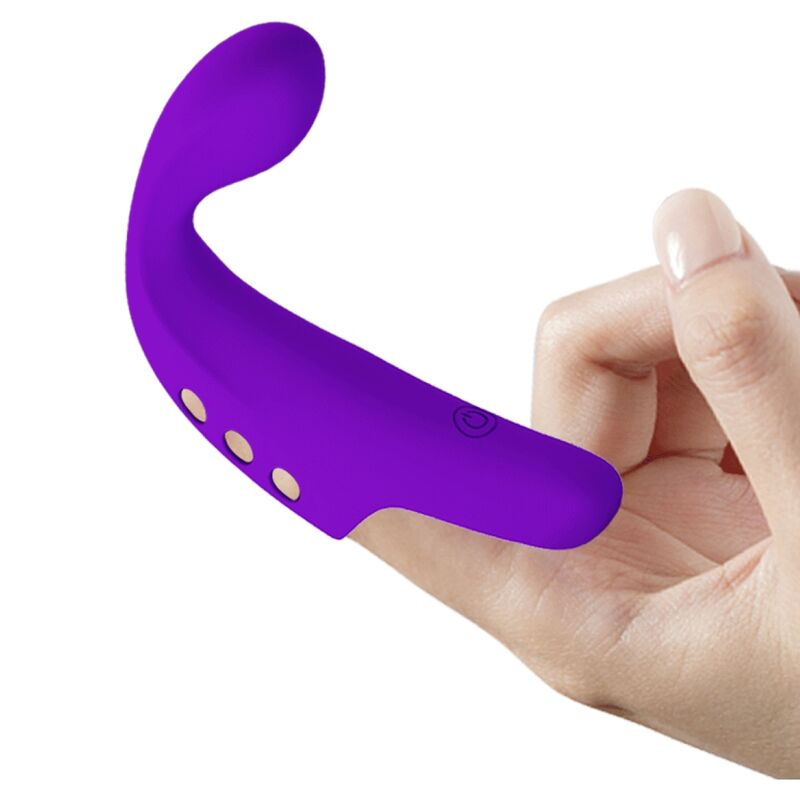 PRETTY LOVE - GORGON PURPLE WIEDERAUFLADBARER FINGERVIBRATOR – Fingervibrator Bild 7
