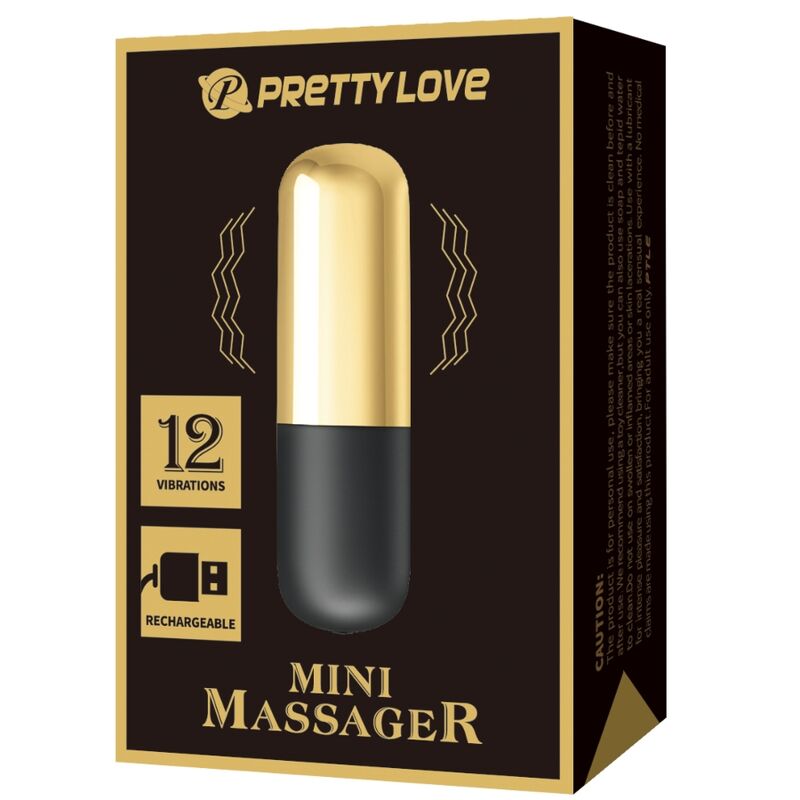 PRETTY LOVE - GOLDENER WIEDERAUFLADBARER KUGELVIBRATOR – Vibrator Bild 14