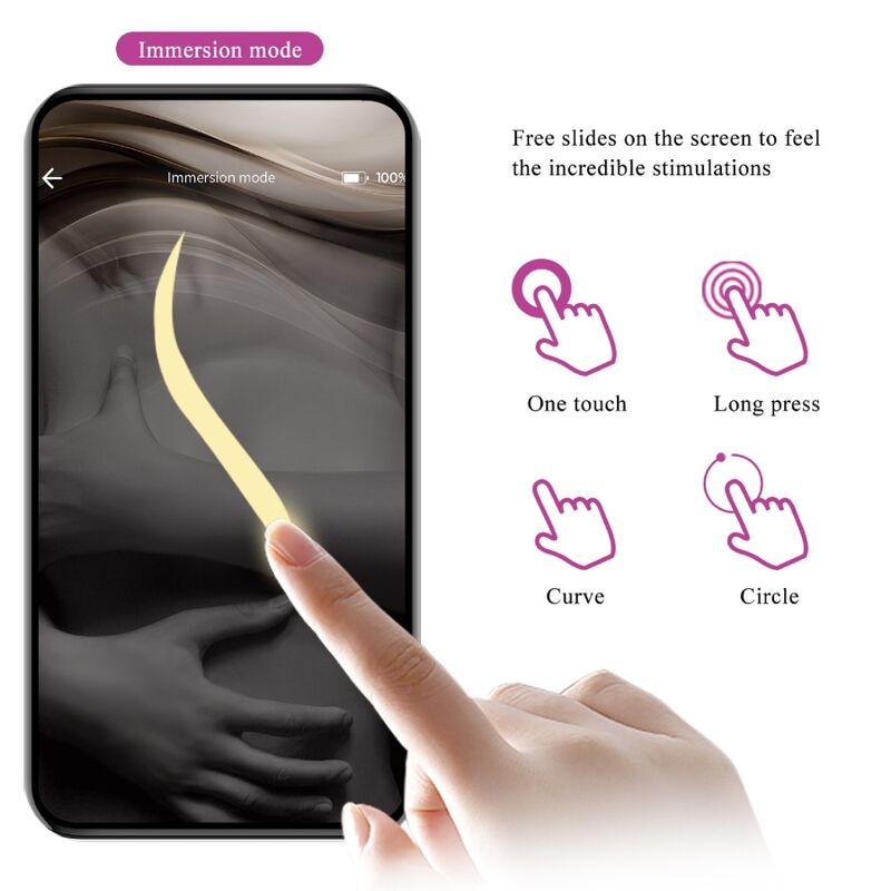 PRETTY LOVE - VIBRIERENDES EI DER NYMPHE, APP-GESTEUERT, LILA – Vibrator Bild 20