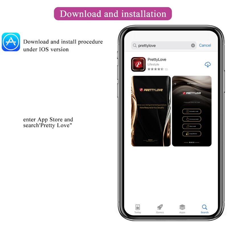 PRETTY LOVE - VIBRIERENDES EI DER NYMPHE, APP-GESTEUERT, LILA – Vibrator Bild 17