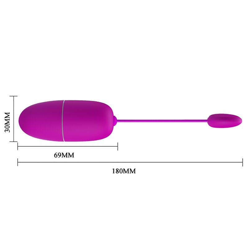 PRETTY LOVE - VIBRIERENDES EI DER NYMPHE, APP-GESTEUERT, LILA – Vibrator Bild 9