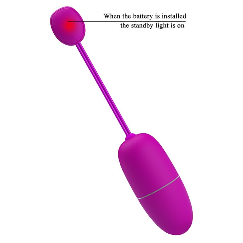 PRETTY LOVE - VIBRIERENDES EI DER NYMPHE, APP-GESTEUERT, LILA – Vibrator Bild 10