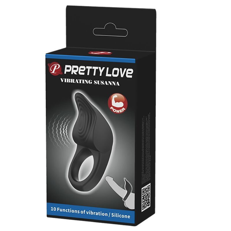 PRETTY LOVE - SUSANNA VIBRIERENDER PENISRING SCHWARZ – Penisring Bild 15