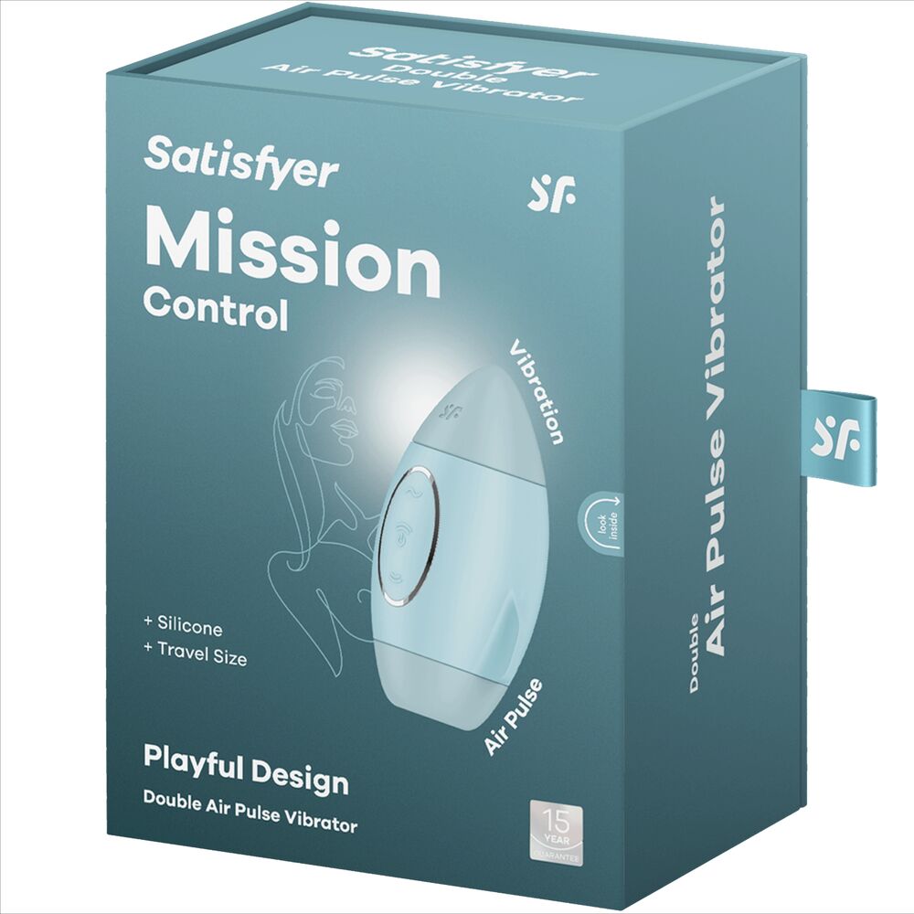 SATISFYER - MISSION CONTROL BLAUER KLEINER DOPPELIMPULS VIBRATOR – Klitorisstimulator Bild 12